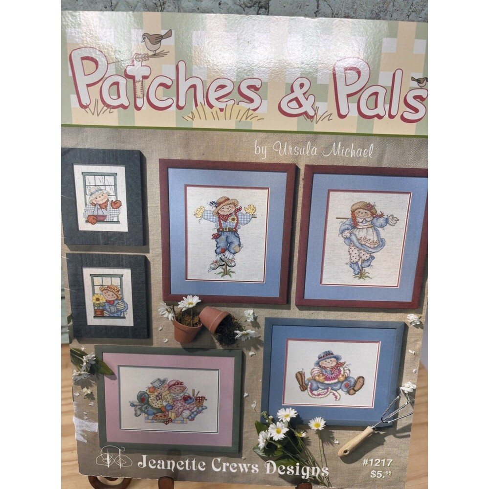 Patches & Pals Jeanette Crews Designs 1217 Scarecrows Autumn Fall Cross Stitch